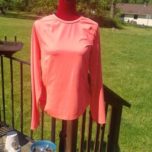 Coral colored workout top